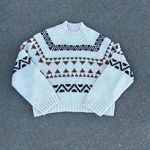 Women’s cream patterned Universal Threads oversized knitted sweater